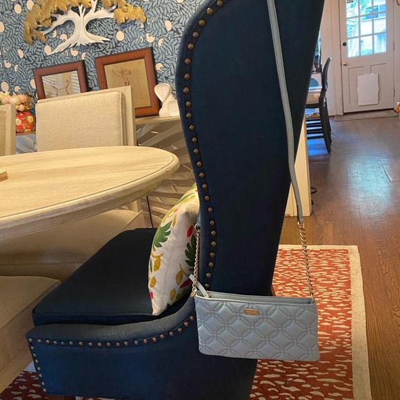 Kate Spade Quilted Crossbody, Light Blue - Picture 5 of 7